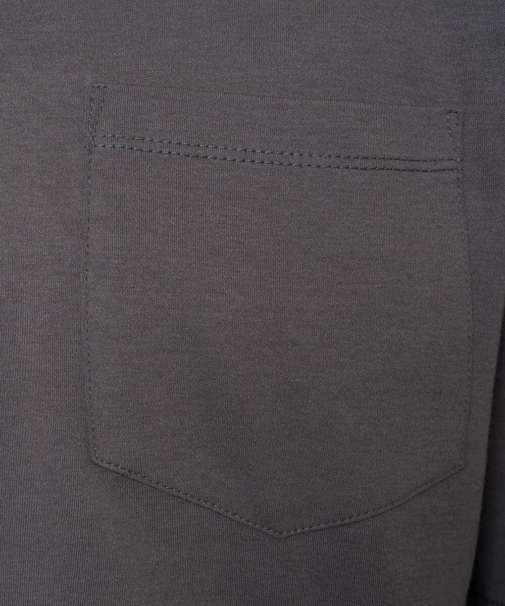 KHKGD40039 a.v.v MEN(アー・ヴェ・ヴェ) 【洗濯機で洗える/接触冷感/UVカット/毛玉になりにくい】シルケットスムースワイドシルエットカットソー ブラック