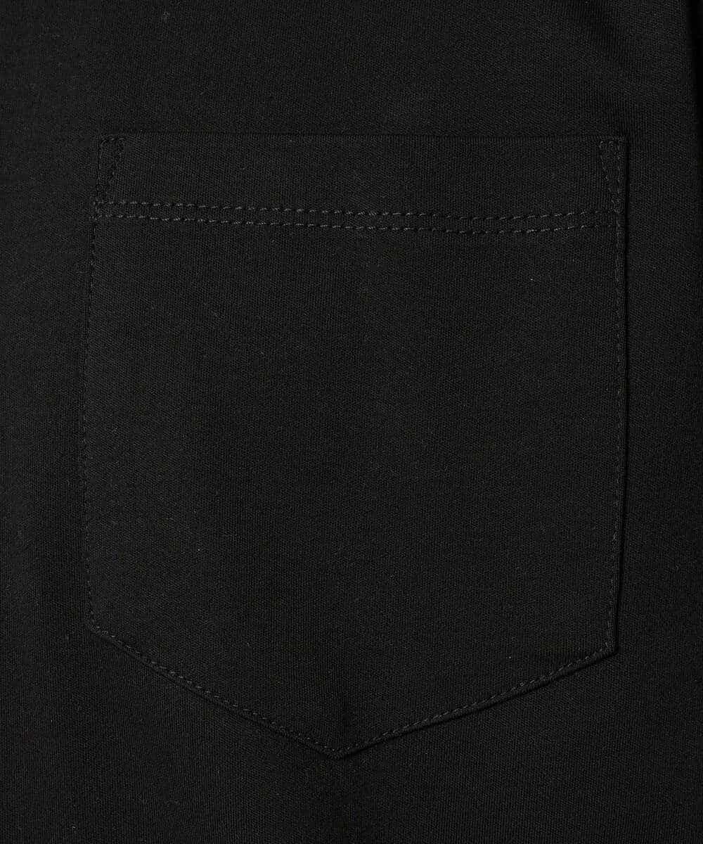 KHKGD40039 a.v.v MEN(アー・ヴェ・ヴェ) 【洗濯機で洗える/接触冷感/UVカット/毛玉になりにくい】シルケットスムースワイドシルエットカットソー ブラック