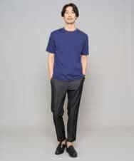 KHKGD42039 a.v.v MEN(アー・ヴェ・ヴェ) 【洗濯機で洗える/接触冷感/UVカット/毛玉になりにくい】シルケットスムースクルーネックスマートＴシャツ ダークグレー