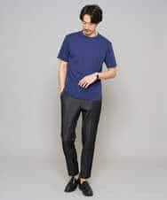 KHKGD42039 a.v.v MEN(アー・ヴェ・ヴェ) 【洗濯機で洗える/接触冷感/UVカット/毛玉になりにくい】シルケットスムースクルーネックスマートＴシャツ ダークグレー