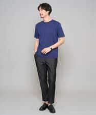 KHKGD42039 a.v.v MEN(アー・ヴェ・ヴェ) 【洗濯機で洗える/接触冷感/UVカット/毛玉になりにくい】シルケットスムースクルーネックスマートＴシャツ ダークグレー