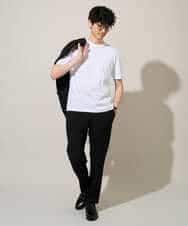 KHKGD42039 a.v.v MEN(アー・ヴェ・ヴェ) 【洗濯機で洗える/接触冷感/UVカット/毛玉になりにくい】シルケットスムースクルーネックスマートＴシャツ ダークグレー