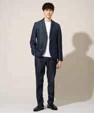 KHKGD42039 a.v.v MEN(アー・ヴェ・ヴェ) 【洗濯機で洗える/接触冷感/UVカット/毛玉になりにくい】シルケットスムースクルーネックスマートＴシャツ ダークグレー