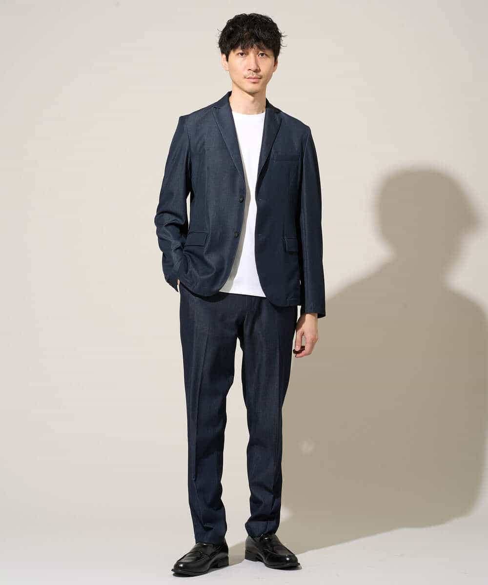 KHKGD42039 a.v.v MEN(アー・ヴェ・ヴェ) 【洗濯機で洗える/接触冷感/UVカット/毛玉になりにくい】シルケットスムースクルーネックスマートＴシャツ ダークグレー