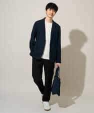 KHKGD42039 a.v.v MEN(アー・ヴェ・ヴェ) 【洗濯機で洗える/接触冷感/UVカット/毛玉になりにくい】シルケットスムースクルーネックスマートＴシャツ ダークグレー