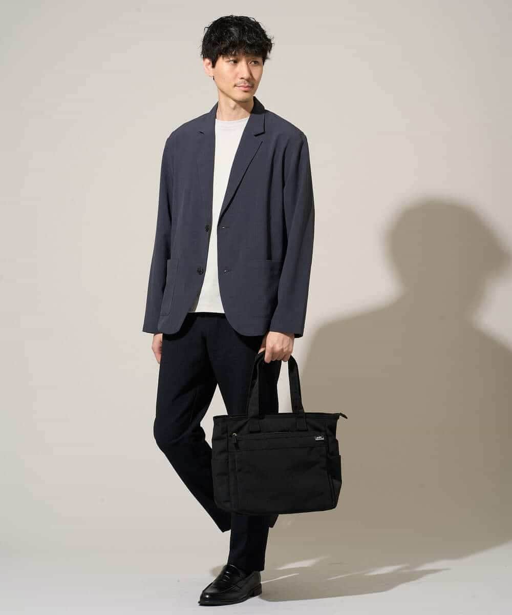 KHKGD42039 a.v.v MEN(アー・ヴェ・ヴェ) 【洗濯機で洗える/接触冷感/UVカット/毛玉になりにくい】シルケットスムースクルーネックスマートＴシャツ ダークグレー