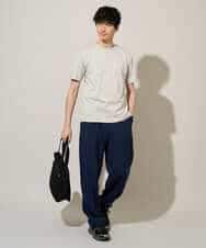 KHKGD42039 a.v.v MEN(アー・ヴェ・ヴェ) 【洗濯機で洗える/接触冷感/UVカット/毛玉になりにくい】シルケットスムースクルーネックスマートＴシャツ ダークグレー