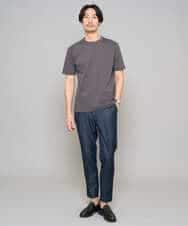 KHKGD42039 a.v.v MEN(アー・ヴェ・ヴェ) 【洗濯機で洗える/接触冷感/UVカット/毛玉になりにくい】シルケットスムースクルーネックスマートＴシャツ ダークグレー