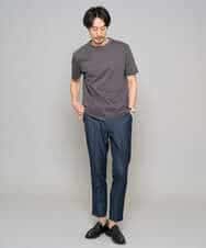 KHKGD42039 a.v.v MEN(アー・ヴェ・ヴェ) 【洗濯機で洗える/接触冷感/UVカット/毛玉になりにくい】シルケットスムースクルーネックスマートＴシャツ ダークグレー