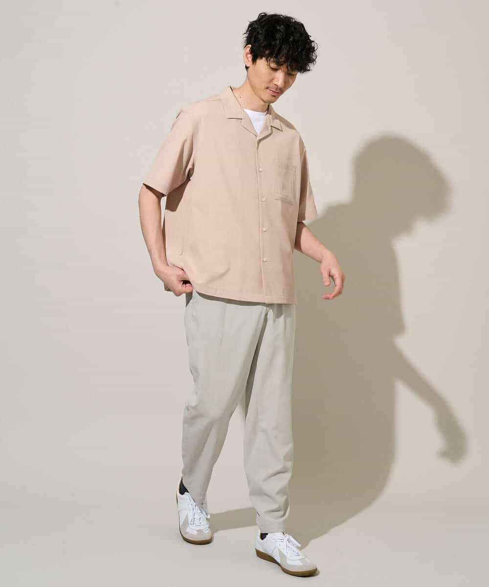 KHKGD42039 a.v.v MEN(アー・ヴェ・ヴェ) 【洗濯機で洗える/接触冷感/UVカット/毛玉になりにくい】シルケットスムースクルーネックスマートＴシャツ ダークグレー