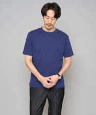 KHKGD42039 a.v.v MEN(アー・ヴェ・ヴェ) 【洗濯機で洗える/接触冷感/UVカット/毛玉になりにくい】シルケットスムースクルーネックスマートＴシャツ ダークグレー