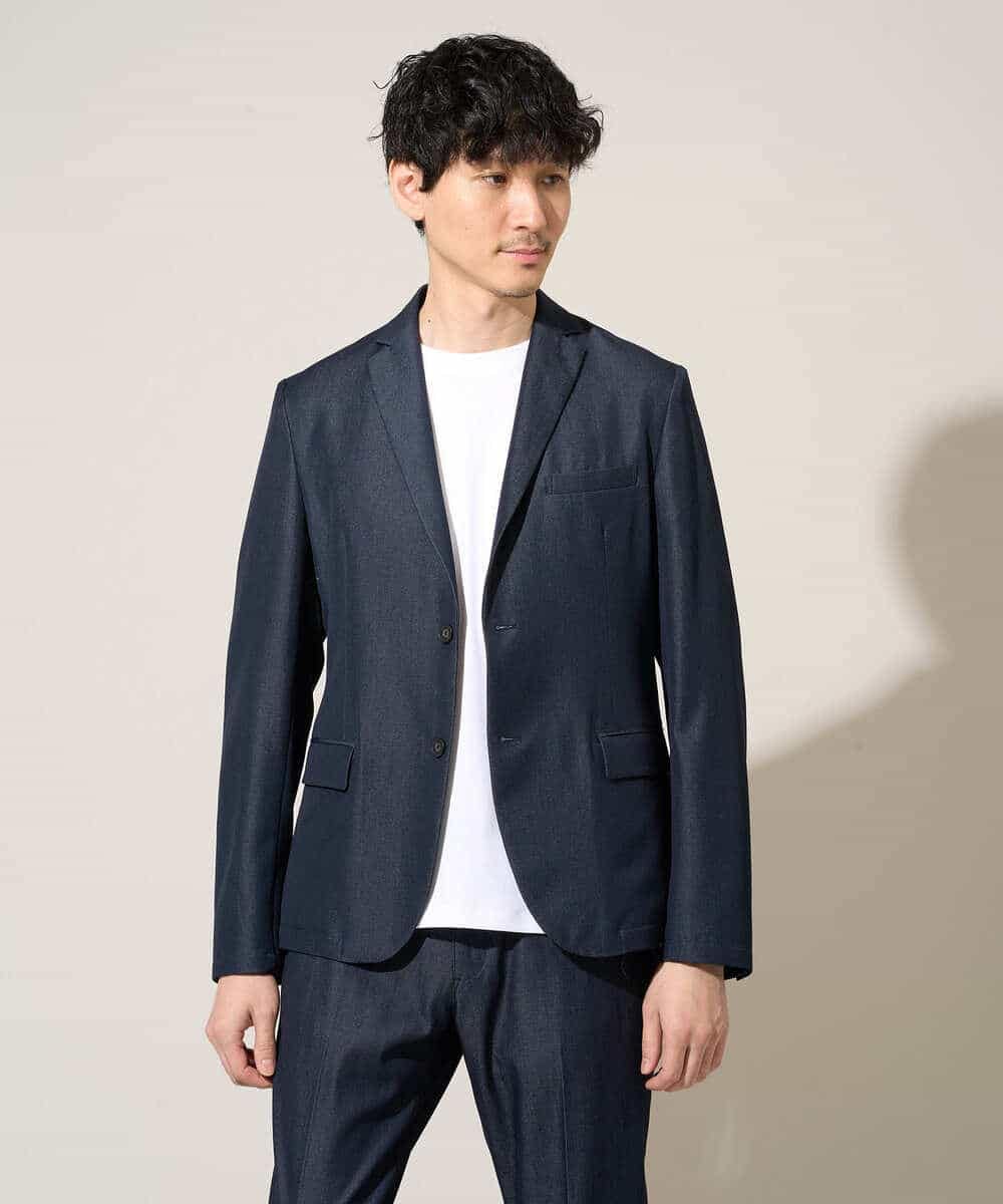 KHKGD42039 a.v.v MEN(アー・ヴェ・ヴェ) 【洗濯機で洗える/接触冷感/UVカット/毛玉になりにくい】シルケットスムースクルーネックスマートＴシャツ ダークグレー