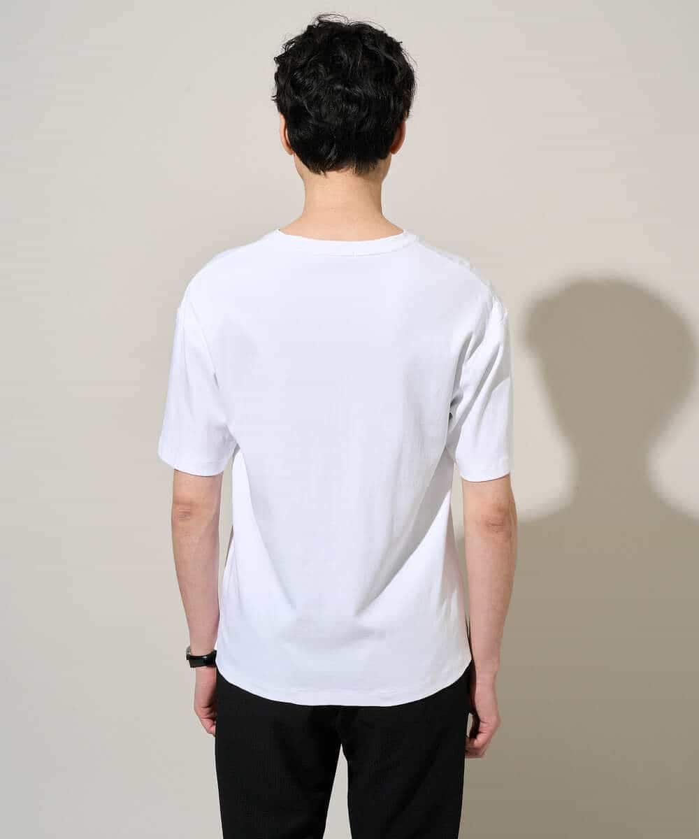 KHKGD42039 a.v.v MEN(アー・ヴェ・ヴェ) 【洗濯機で洗える/接触冷感/UVカット/毛玉になりにくい】シルケットスムースクルーネックスマートＴシャツ ダークグレー