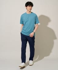 KHKGD48044 a.v.v MEN(アー・ヴェ・ヴェ) 【イージーケア/洗濯機で洗える】キカジャカードセミワイドシルエットカットソー ライトグレー