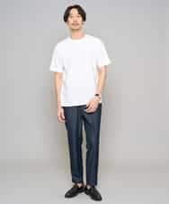 KHKGD48044 a.v.v MEN(アー・ヴェ・ヴェ) 【イージーケア/洗濯機で洗える】キカジャカードセミワイドシルエットカットソー ライトグレー