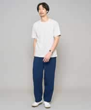 KHKGD48044 a.v.v MEN(アー・ヴェ・ヴェ) 【イージーケア/洗濯機で洗える】キカジャカードセミワイドシルエットカットソー ライトグレー