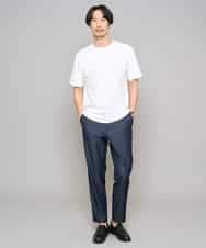 KHKGD48044 a.v.v MEN(アー・ヴェ・ヴェ) 【イージーケア/洗濯機で洗える】キカジャカードセミワイドシルエットカットソー ライトグレー