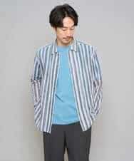 KHKGD48044 a.v.v MEN(アー・ヴェ・ヴェ) 【イージーケア/洗濯機で洗える】キカジャカードセミワイドシルエットカットソー ライトグレー