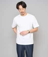 KHKGD48044 a.v.v MEN(アー・ヴェ・ヴェ) 【イージーケア/洗濯機で洗える】キカジャカードセミワイドシルエットカットソー ライトグレー