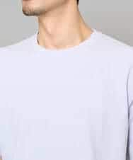 KHKGD48044 a.v.v MEN(アー・ヴェ・ヴェ) 【イージーケア/洗濯機で洗える】キカジャカードセミワイドシルエットカットソー ライトグレー