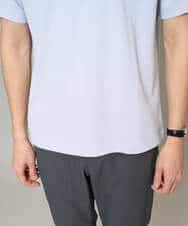 KHKGD48044 a.v.v MEN(アー・ヴェ・ヴェ) 【イージーケア/洗濯機で洗える】キカジャカードセミワイドシルエットカットソー ライトグレー