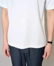 KHKGD48044 a.v.v MEN(アー・ヴェ・ヴェ) 【イージーケア/洗濯機で洗える】キカジャカードセミワイドシルエットカットソー ライトグレー