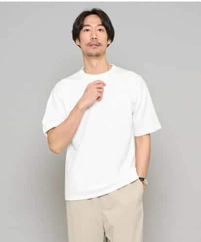 KHKGD49049 a.v.v MEN 【イージーケア/洗濯機で洗える/接触冷感】フォーマルジャカードセミワイドシルエットカットソー