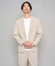 KHKGD49049 a.v.v MEN(アー・ヴェ・ヴェ) 【イージーケア/洗濯機で洗える/接触冷感】フォーマルジャカードセミワイドシルエットカットソー ブラック