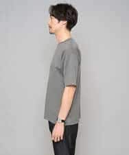 KHKGD49049 a.v.v MEN(アー・ヴェ・ヴェ) 【イージーケア/洗濯機で洗える/接触冷感】フォーマルジャカードセミワイドシルエットカットソー ブラック