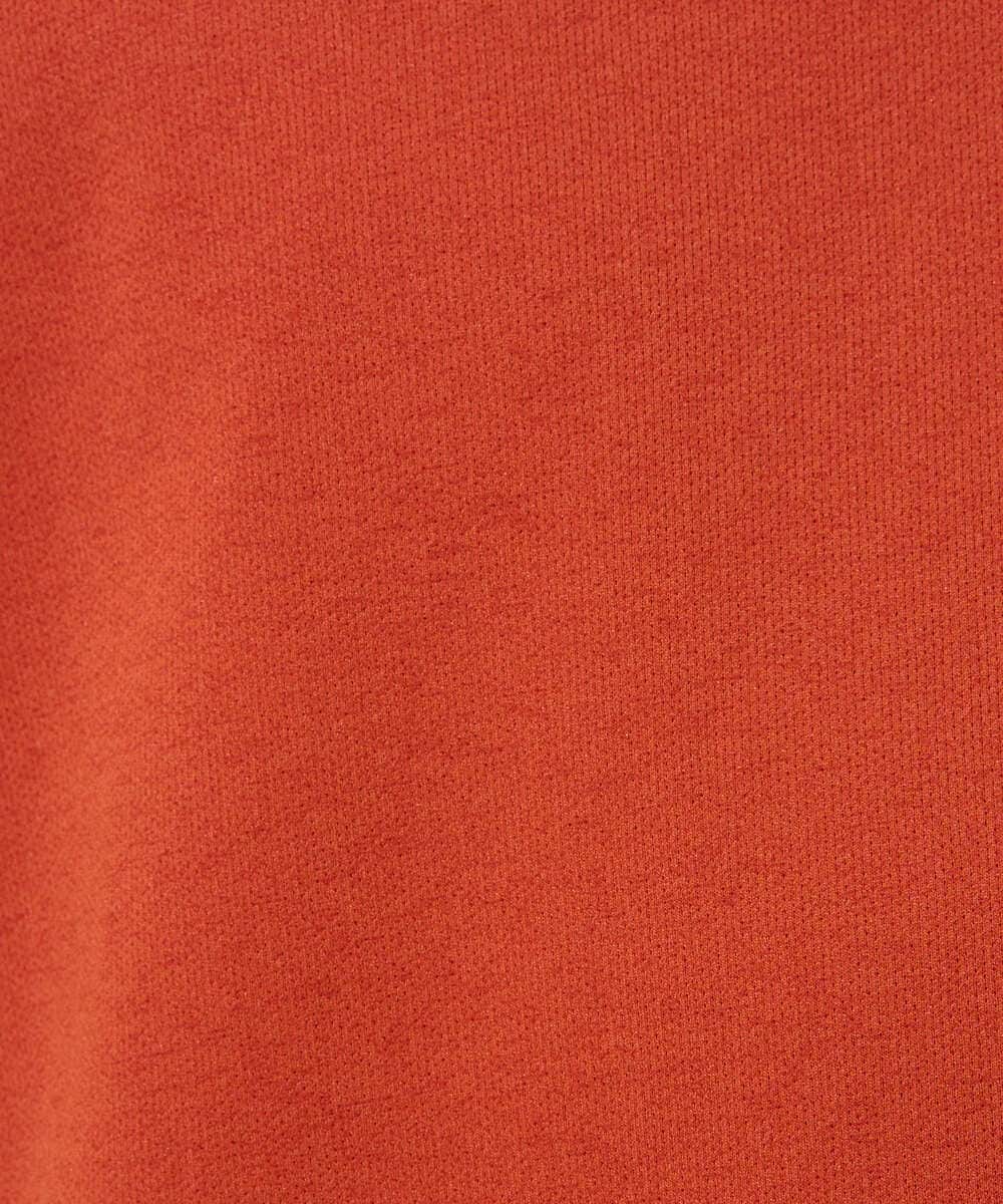 KHKGD51064 a.v.v MEN(アー・ヴェ・ヴェ) 【イージーケア/洗濯機で洗える/接触冷感/毛玉になりにくい】ダブルフェイスワイドシルエットスキッパーポロ オレンジ