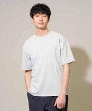 KHKGD55044 a.v.v MEN(アー・ヴェ・ヴェ) 【イージーケア/洗濯機で洗える/接触冷感/毛玉になりにくい】マイクロアゼセミワイドシルエットカットソー ライトグレー