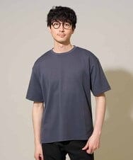 KHKGD55044 a.v.v MEN(アー・ヴェ・ヴェ) 【イージーケア/洗濯機で洗える/接触冷感/毛玉になりにくい】マイクロアゼセミワイドシルエットカットソー ダークグレー