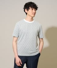 KHKGD74049 a.v.v MEN(アー・ヴェ・ヴェ) 【イージーケア/洗濯機で洗える】ダイヤジャカードスマートＴシャツ ホワイト