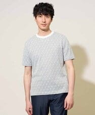 KHKGD74049 a.v.v MEN(アー・ヴェ・ヴェ) 大人のスマートトップス【イージーケア/洗濯機で洗える】ダイヤジャカードカットソー ホワイト