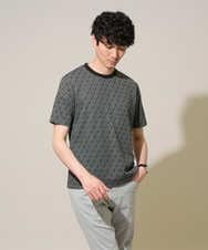 KHKGD74049 a.v.v MEN(アー・ヴェ・ヴェ) 【イージーケア/洗濯機で洗える】ダイヤジャカードスマートＴシャツ ダークグレー