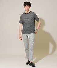 KHKGD74049 a.v.v MEN(アー・ヴェ・ヴェ) 【イージーケア/洗濯機で洗える】ダイヤジャカードスマートＴシャツ ダークグレー