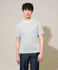 KHKGD74049 a.v.v MEN(アー・ヴェ・ヴェ) 【イージーケア/洗濯機で洗える】ダイヤジャカードスマートＴシャツ ダークグレー