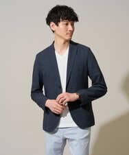 KHKGD76044 a.v.v MEN(アー・ヴェ・ヴェ) 【イージーケア/洗濯機で洗える】キカジャカードＶネックスマートＴシャツ ライトグレー