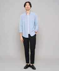 KHKGD76044 a.v.v MEN(アー・ヴェ・ヴェ) 【イージーケア/洗濯機で洗える】キカジャカードＶネックスマートＴシャツ ライトグレー