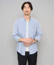 KHKGD76044 a.v.v MEN(アー・ヴェ・ヴェ) 【イージーケア/洗濯機で洗える】キカジャカードＶネックスマートＴシャツ ライトグレー