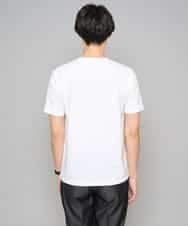 KHKGD76044 a.v.v MEN(アー・ヴェ・ヴェ) 【イージーケア/洗濯機で洗える】キカジャカードＶネックスマートＴシャツ ライトグレー