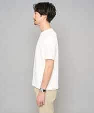 KHKGD77049 a.v.v MEN(アー・ヴェ・ヴェ) 【イージーケア/洗濯機で洗える/毛玉になりにくい】ライトキカジャカードクルーネックスマートＴシャツ ブラック