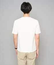 KHKGD77049 a.v.v MEN(アー・ヴェ・ヴェ) 【イージーケア/洗濯機で洗える/毛玉になりにくい】ライトキカジャカードクルーネックスマートＴシャツ ブラック