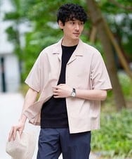 KHKGD89039 a.v.v MEN(アー・ヴェ・ヴェ) 夏カットソー人気NO.1【接触冷感】ライトアゼ１ポイントシシュウスウェットＴ〈イージーケア/洗濯機で洗える/毛玉になりにくい〉 ブラック