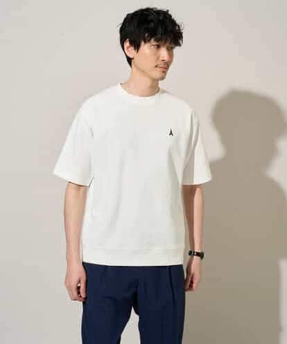 KHKGD89039 a.v.v MEN 【イージーケア/洗濯機で洗える/接触冷感/毛玉になりにくい】ライトアゼ１ポイントシシュウスウェットＴ