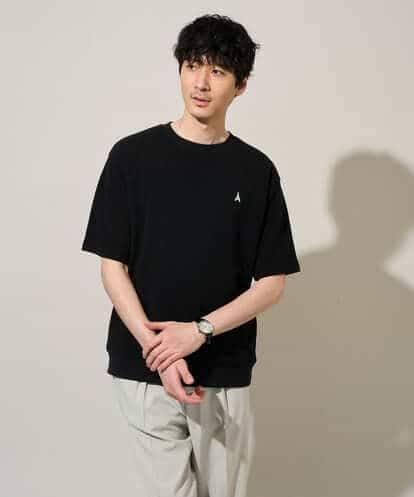 KHKGD89039 a.v.v MEN 【イージーケア/洗濯機で洗える/接触冷感/毛玉になりにくい】ライトアゼ１ポイントシシュウスウェットＴ