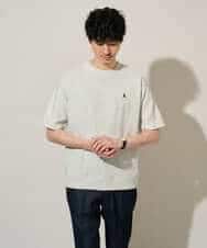 KHKGD89039 a.v.v MEN(アー・ヴェ・ヴェ) 夏カットソー人気NO.1【接触冷感】ライトアゼ１ポイントシシュウスウェットＴ〈イージーケア/洗濯機で洗える/毛玉になりにくい〉 ブラック