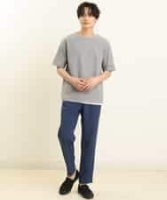KHKGP35039 a.v.v MEN(アー・ヴェ・ヴェ) 【S-XXL/2SET】サカリバレイヤードカットソー ライトグレー