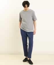 KHKGP35039 a.v.v MEN(アー・ヴェ・ヴェ) 【S-XXL/2SET】サカリバレイヤードカットソー ライトグレー