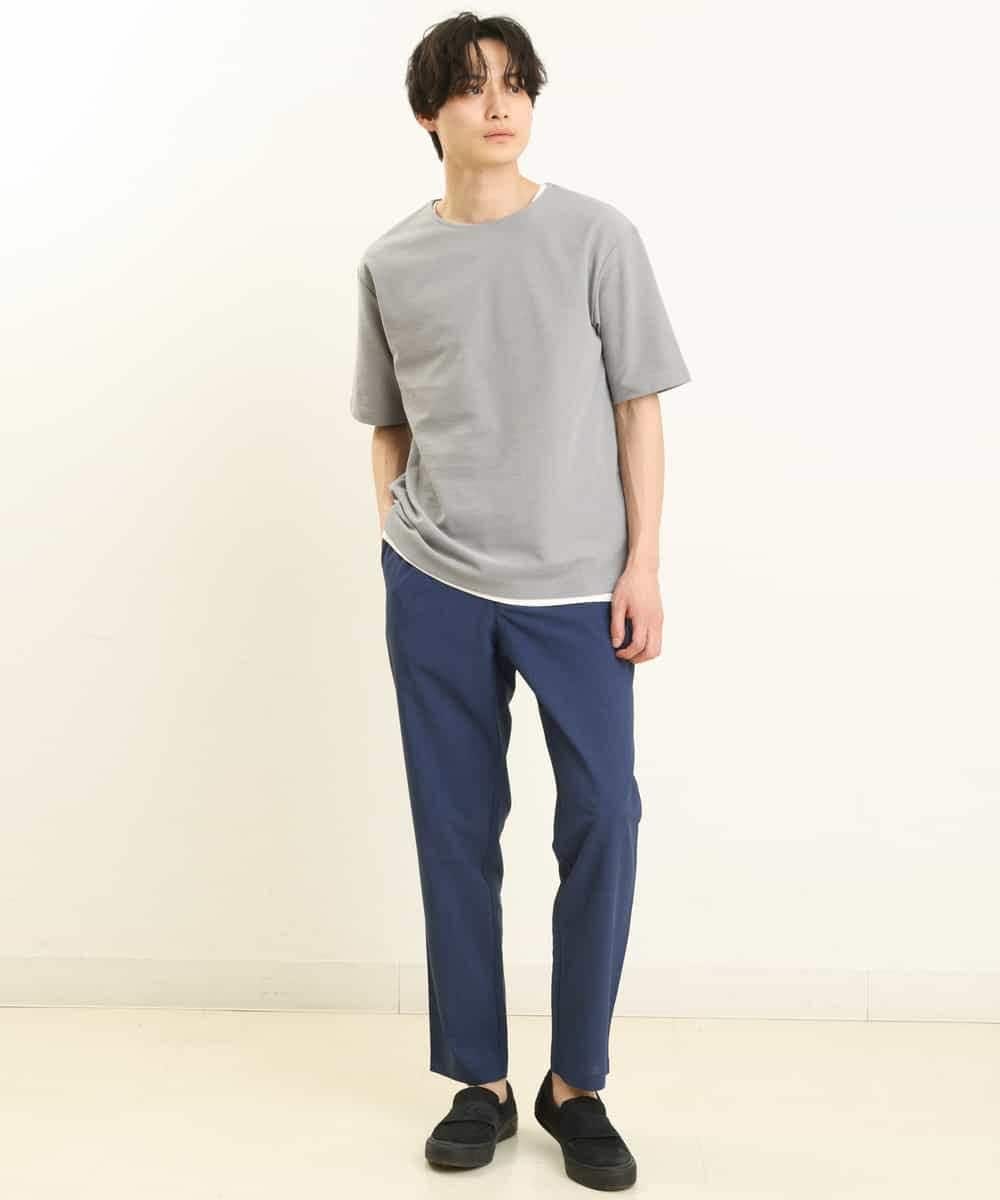 KHKGP35039 a.v.v MEN(アー・ヴェ・ヴェ) 【S-XXL/2SET】サカリバレイヤードカットソー ライトグレー